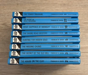 Lot Of 8 Hardy Boys Books Volumes Hardcovers 1 2 3 4 5 6 10 & 27 - Picture 1 of 4