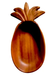 Vintage Monkey Pod Holz Ananas Schüssel Servierschale Made in Hawaii. 11,5 - Bild 1 von 3