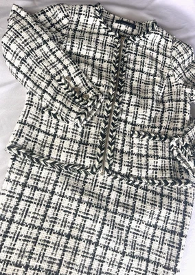 NUEVO CON ETIQUETAS White House Black Market 2 piezas elegante conjunto de falda de tweed Foto 1 de 4