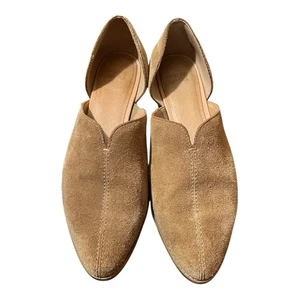 Frye & Co Fenn D'Orsay Flats Shoe Womens 9 M Brown Suede Slip On - Picture 1 of 9
