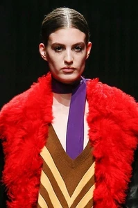 PRADA F/W 2014 RUNWAY Purple Violet Silk Skinny SCARF ~NWT~ - Picture 1 of 10