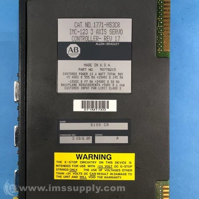 Allen Bradley 1771-HS3CR Series A 3-Axis Servo Controller Module FNIP - Image 1 of 4