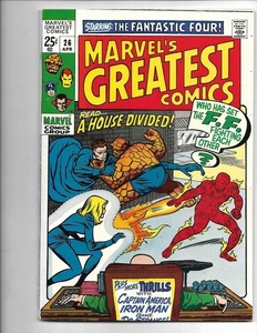 Marvel's Greatest Comics #26, MUY FINO/CASI COMO NUEVO, 9.0, 1970, historias de Stan Lee - Imagen 1 de 6