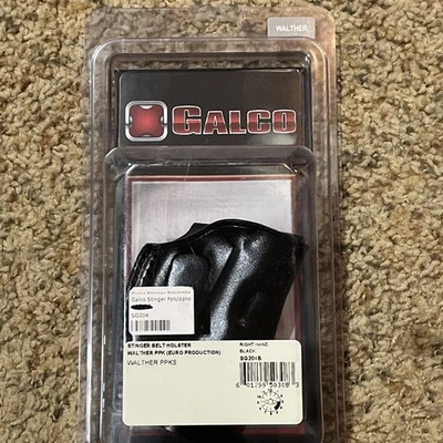 Galco Stinger Right Holster Walther PPK PPKS  Black SG204B New - Image 1 of 4