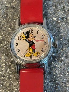 1950’s era Mickey Mouse Ingersoll Childs Mechanical Works Original Band Issues. - Picture 1 of 12