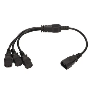 IEC 320 C14 To 3 X C13 Power Cable Universal 1 To 3 IEC 320 C14 Male To 3 X Hot - Imagen 1 de 12