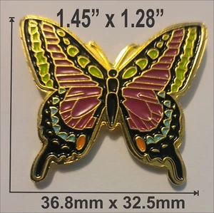 Butterfly Pin Lapel Pin Enamel Clutch Lapel Pin - Picture 1 of 7