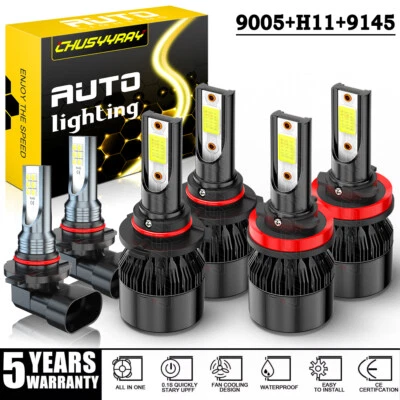 Combo de faros LED y luces antiniebla 6*bombillas para Lexus IS250 IS350 2006 2007 2008 2009 Foto 1 de 4