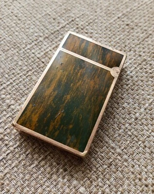 ✅St. Dupont Paris - Encendedor - Grano Madera y Tono Dorado - Raro De Colección - Laca De China✅ - Imagen 1 de 4