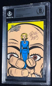 Dick Ayers "Fantastic 4 #1 1961 Marvel HOF Artist" Signed Rookie Card BAS BGS RC - Picture 1 of 2