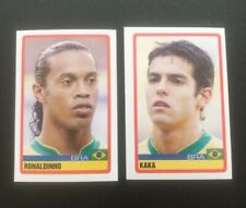 Ronaldinho Kaka panini Copa America 2007 brazil Mint condition Rare Set X2