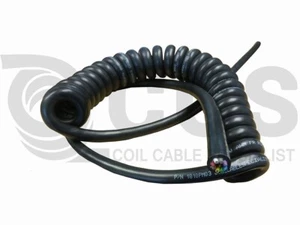 1803PM03-5R - 18 AWG (Gauge) 3 Conductors (18/3) Coil Cable Coiled Cord Spiral - Picture 1 of 1