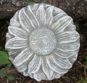 Sunflower plastic mold concrete plaster daisy flower mould 8" x 1" thick - Picture 1 of 4