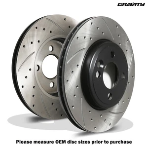 DISCOS DE FRENO RANURADOS PERFORADOS DELANTEROS 280 MM PARA MINI COOPER R56 R58 SD D ONE 08-15 - Imagen 1 de 9