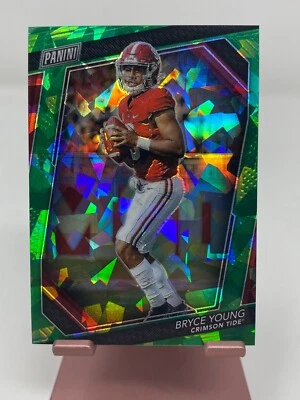 2023 PANINI NATIONAL VIP GOLD PACK BRYCE YOUNG ALABAMA CRACKED ICE GREEN 86/99 - Image 1 of 4