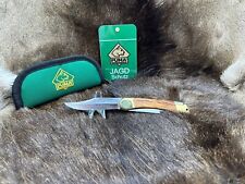 1968 Vintage 971 Puma Plainsman Knife & Jacaranda Handles Mint Green Pouch "A"