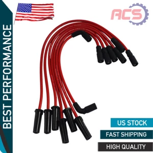 Juego de cables de bujía para Chevrolet Silverado 1500 GMC Sierra 1999-07 4,3 L 7 piezas - Imagen 1 de 7