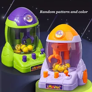 Mini Claw Machine for Kids, Cute Space-Themed Arcade Toy, Portable Prize Grabber - Picture 1 of 6