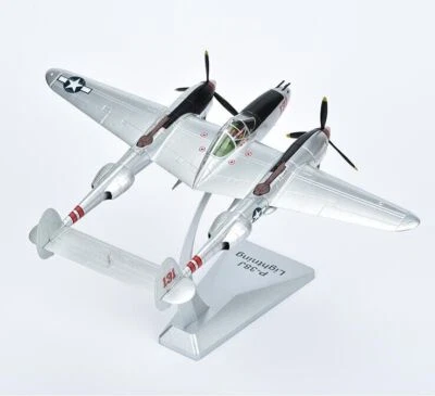 1:48 AF1 Lockheed Martin P-38J LIGHTNING USAF WWII Fighter Diecast Plane Model - Image 1 of 4