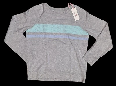 Camisa de manga larga Vineyard Vines para niñas XL 16 Dreamcloth cuello redondo gris Foto 1 de 4