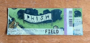 Boleto de concierto Phish 1 de septiembre de 2012 Dicks Sporting Goods Park Commerce City CO - Imagen 1 de 2