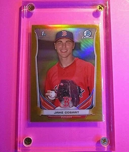 2014 Bowman Draft Chrome Gold Refractor 1st Rookie #d/50 Jake Cosart #CDP101 - Picture 1 of 1