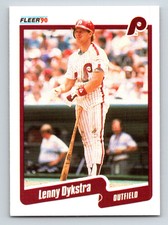 1990 Fleer Lenny Dykstra Philadelphia Phillies #556