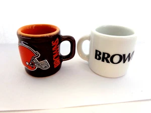 VINTAGE NFL Cleveland Browns Football Mini Mug, Cup, Coffee Mug, Team Logo - Picture 1 of 2