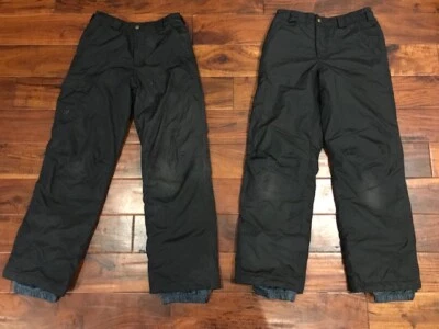 Pantalones de esquí de tabla de nieve INVIERNO BLANCO SIERRA AISLADOS negros grandes 28x28 Foto 1 de 4