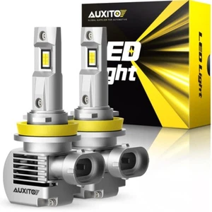 AUXITO H11 H9 LED Headlight Super Bright Bulbs Kit 40000LM HIGH/LOW Beam 6500K C - Picture 1 of 11