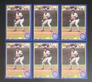 (6) Ryne Sandberg 1990 Score 1989 Highlight 3B Error Lot #561 - Chicago Cubs