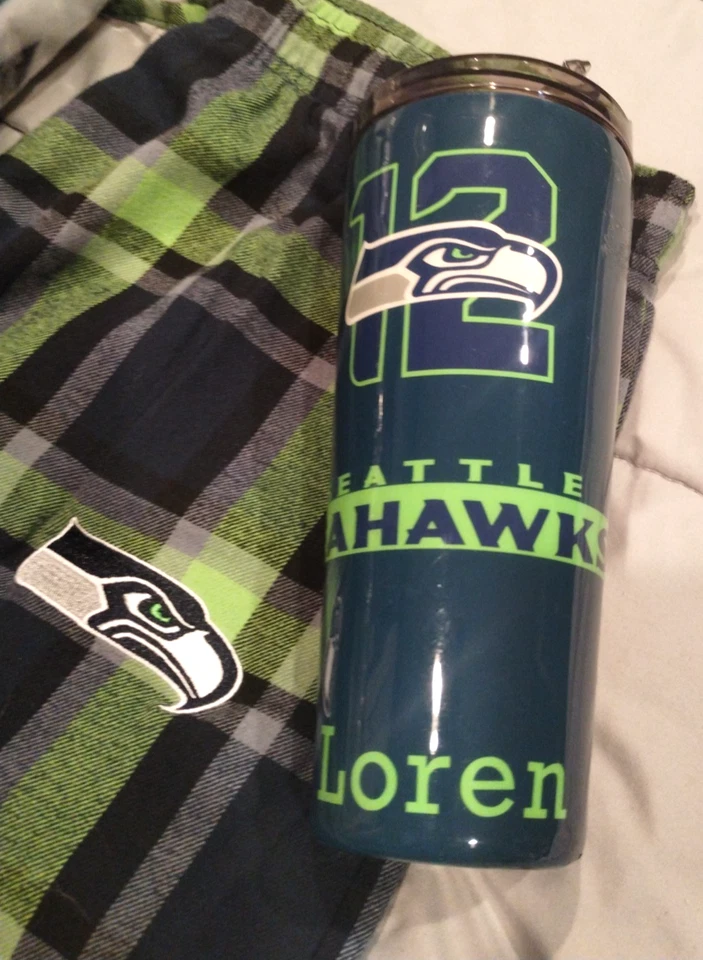 Комплект из 3 официальных кружек NFL 20 унций, бросить 50 «X 60» новый и посуда брюки - Изображение 1 из 4