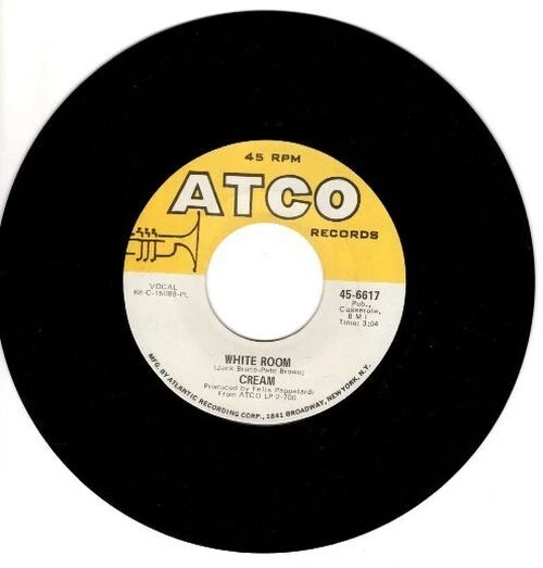 Cream ‎– White Room / Those Were The Days 7" 45 RPM Single Foto 1 de 4