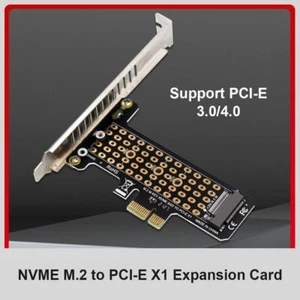 SSD M.2 NVME to PCI-E X1 Adapter Card Support PCI-E4.0/3.0 PC Computer Converter - Afbeelding 1 van 13