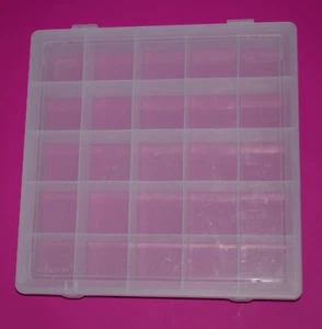 25 Fächer Durchsichtig Kunststoff Aufbewahrungsbox mit Deckel - Bild 1 von 4