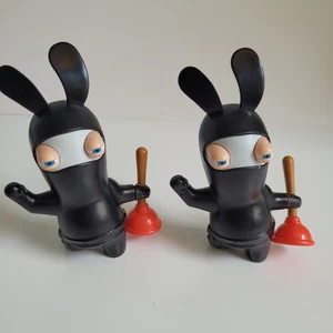 McDonald's Rabbids Ninja Rabbid #5 Happy Meal giocattolo 2015 due personaggi vedi descrizione! - Foto 1 di 8