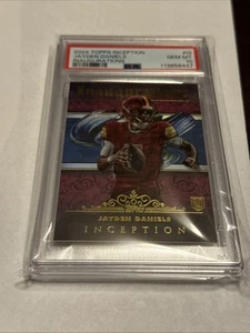 2024 Topps Inception #I-3 Jayden Daniels custodia inaugurazione Hit PSA 10 Pop 4 🔥 - Foto 1 di 2