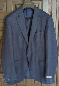 CANALI Kei Sportmantel 100% Wolle Trim Fit, blau gewebt, Größe 44 R (54 EU) - Bild 1 von 9