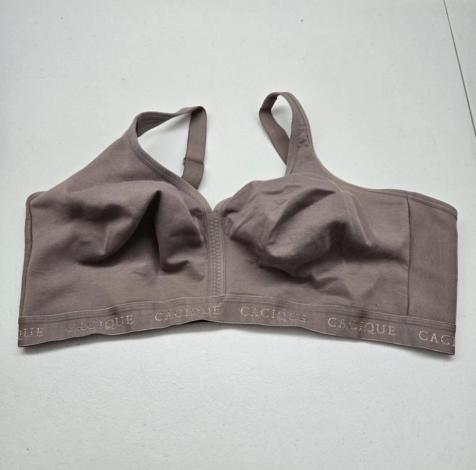 Sujetador Cacique Mujer 46DDD Taupe Camiseta Correa Inalámbrica Ajustable Sin Forro Foto 1 de 4