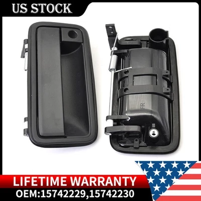 2X Manija de puerta exterior delantera para 88-99 Chevrolet C1500 K1500 88-00 C2500 Tahoe Foto 1 de 4