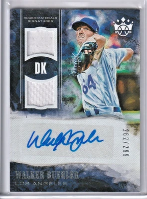 Panini Diamond Kings Walker Buehler RC Patch Auto 2018/299 #RMS-WB Los Angeles Foto 1 de 2