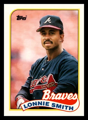 1989 Topps Traded Lonnie Smith  #114T Atlanta Braves - Image 1 of 2