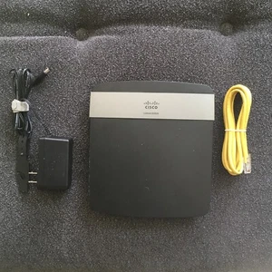Cisco Linksys E2500 Dual -Band Wireless-N Router With Adapter And Ethernet Cable - Picture 1 of 6