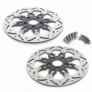 Floating 11.5" Front Rear Brake Rotors Bolt for Harley Dyna Low Rider FXDL 92-99 - Picture 1 of 10