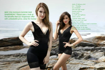   Ropa modeladora de spandex corporal de seda de alto contorno para mujer TALLA M (estilo corto) Foto 1 de 4