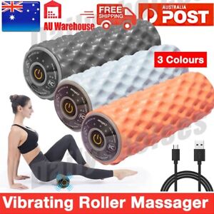 NEW Vibrating Roller Massager Home Fitness Back Exercise Relaxation Gym AU