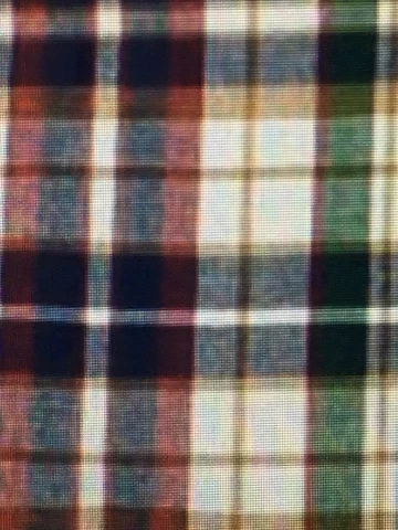 Longaberger 9" Bowl Basket Liner - Woven Traditions Plaid Cover
