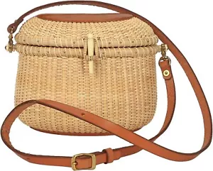 Nantucket Geldbörse Korb Damen handgewebter Stock-on-Stock Kupferclip - Bild 1 von 9