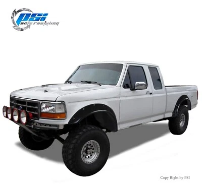 Pocket Fender Flares Fits Ford F-150 F-250 Bronco 92-96 F-350 92-97 Paintable Foto 1 de 4