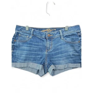 Arizona Jean Co. Denim Shorts Cuffed Hem Casual Blue Jean Shorts Size 9 - Picture 1 of 5